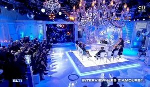 "les Z'amours" présentée par TEX avec Arielle Dombasle et Bernard-Henri Levy en candidats, réunis pour la première fois à la télé
