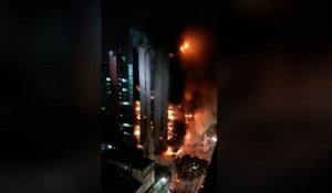 Incendie et effondrement d'une tour à São Paulo