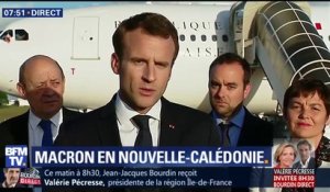 En Nouvelle-Calédonie, Emmanuel Macron salue une "histoire commune" avec "des moments parfois douloureux"