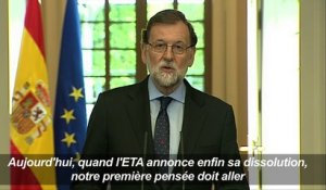 Espagne: Rajoy rend hommage aux victimes de l'ETA