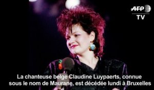 Décès de la chanteuse belge Maurane à Bruxelles