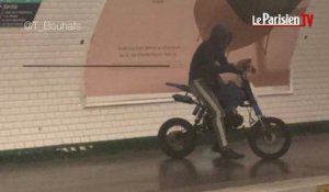 Moto, scooter, rollers : on voit de tout dans le métro