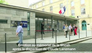 Tristesse au mémorial de la Shoah après la mort de Lanzmann