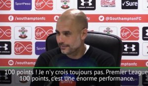 38e j. - Guardiola : "100 points, c'est énorme !"