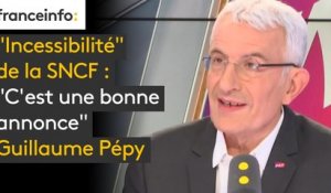"Incessibilité" de la #SNCF : "C'est une bonne annonce", réagit Guillaume Pépy. "On va faire ceinture et bretelles"