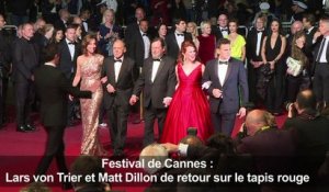 Cannes: Lars von Trier, Matt Dillon de retour sur le tapis rouge