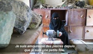 Dans le Yémen en guerre, Safaa fait briller les pierres