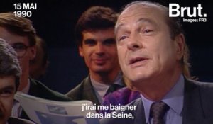 Quand Jacques Chirac promettait de se baigner dans la Seine