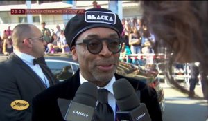 Spike Lee réalisateur de "BlacKkKlansman" sur le tapis rouge- Cannes 2018