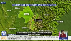 CRS agressés à Grenoble: "On a été pris à partie par une quarantaine d’individus", confie l’un d’eux