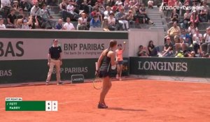 Roland-Garros : Diane Parry ne lâche rien et remporte son premier set