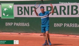 Roland-Garros : Revivez les trois plus beaux points de Corentin Moutet