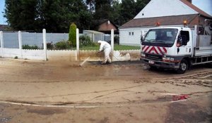 Saint-Symphorien: nettoyage des rues après l'orage