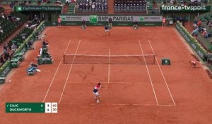Roland-Garros : Très beau smash de Cilic !