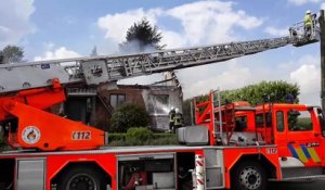 Violent incendie à Frasnes