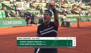 Roland-Garros 2018 : Del Potro fait exploser Ramos dans un point marathon !