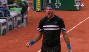 Roland-Garros 2018 : Del Potro élimine Isner en trois sets