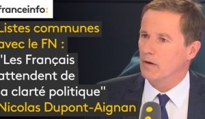 Listes communes avec le FN : "Comment Laurent Wauquiez qui est président du 1er parti d'opposition, peut-il ouvrir les listes des municipales à la majorité, avec l'accord de M. Castaner ? Les Français attendent de la clarté politique"