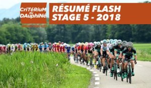 Résumé Flash - Étape 5 (Grenoble / Valmorel) - Critérium du Dauphiné 2018