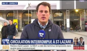 “Gros pépin” à la gare Saint-Lazare, la circulation est totalement interrompue