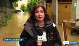 Pyrénées-Atlantiques : Salies-de-Béarn en grande partie inondée