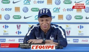 Mbappé «Je suis content d'avoir ce numéro» - Foot - CM 2018 - Bleus