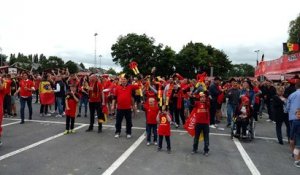 La fête à la Fan Zone de Mouscron au Canonnier  lors de Belgique - Panama Coupe du Monde 2018