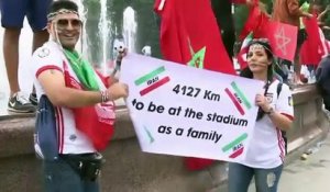 Interdites de stade en Iran, les femmes profitent de la Coupe du monde en Russie