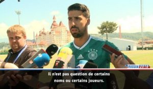 Allemagne - Khedira : "Je n’aurais aucun problème à me retrouver sur banc"