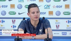 Coupe du monde 2018 : "On est heureux de la qualification. On reste concentrés, on essaiera d’aller le plus loin possible mais on ne veut pas s’enflammer", réagit Florian Thauvin, attaquant de l'équipe de France #CM2018