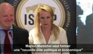 A Lyon, Marion Maréchal présente son école, l'Issep