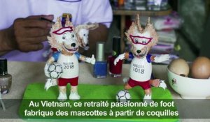 Mondial-2018: au Vietnam, des mascottes... en coquilles d'œufs !