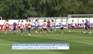 Argentine - Messi, concentré à l'entraînement