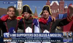 À quelques heures du 3e match des Bleus, ces supporters français chantent déjà sur la place Rouge de Moscou