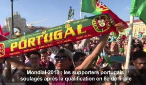 Lisbonne: les supporters soulagés après la qualification en 8e