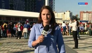 Mondial 2018: Une journaliste brésilienne repousse un supporter qui essaie de l'embrasser de force