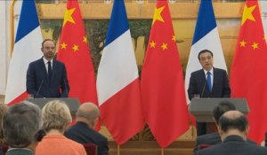 Conférence de presse conjointe d'Édouard Philippe, Premier ministre et de M. LI Keqiang, Premier ministre de la République populaire de Chine à Pékin