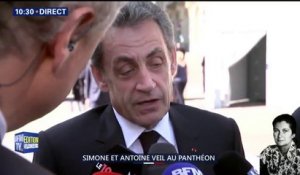 Simone Veil au Panthéon: "Elle incarne le XXème siècle avec toutes ses contradictions, ses malheurs et ses espérances ", décrit Nicolas Sarkozy