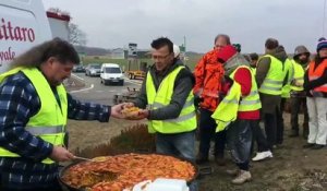 Gilets jaunes: paëlla pour tout le monde à Carspach