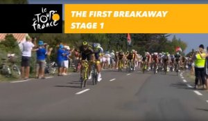 The first breakaway - Étape 1 / Stage 1 - Tour de France 2018