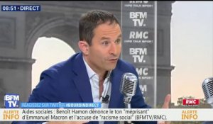 Accueil des migrants: "Macron ne se comporte pas mieux que Salvini", soutient Benoit Hamon