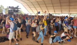 Eurockéennes : l'explosion de joie des supporters après la victoire de la France