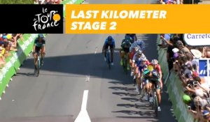 Last kilometer / Flamme rouge - Étape 2 / Stage 2 - Tour de France 2018