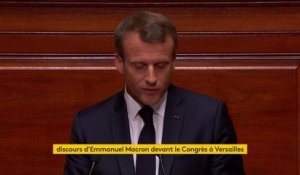 Discours devant le Congrès : "Ce n’est pas un projet pour la réussite matérielle de quelques-uns auquel je crois, c’est un projet pour l’amélioration de la vie de tous", garantit Emmanuel Macron