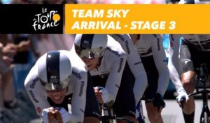Team Sky arrival - Étape 3 / Stage 3 - Tour de France 2018