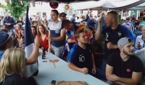 Joie après le but français au Paddock à Bar-le-Duc