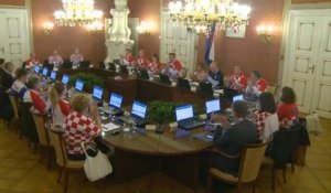 En coulisses - Le gouvernement croate fête la qualification en finale
