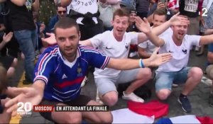Coupe du monde : les supporters à Moscou attendent la finale