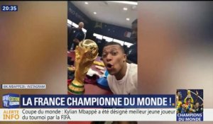 Mondial: sur les réseaux sociaux, les Bleus partagent leur fierté d'avoir remporté la coupe