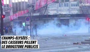 Champs-Elysées : des casseurs pillent le Drugstore Publicis